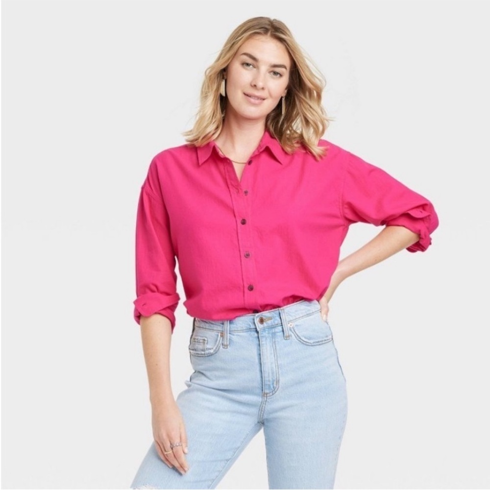 NWOT Universal Thread Button Down Shirt Oversized Fit